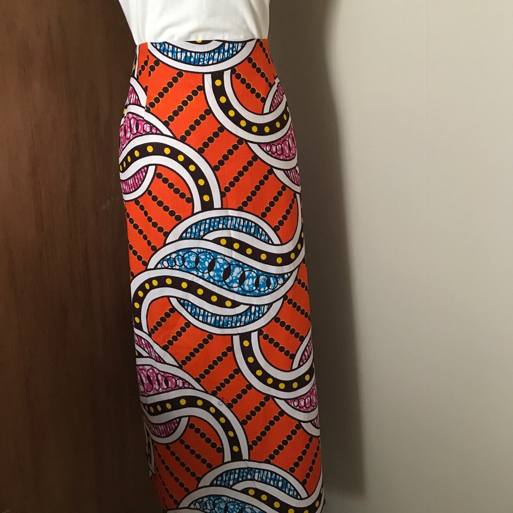 African Print Pencil Skirt